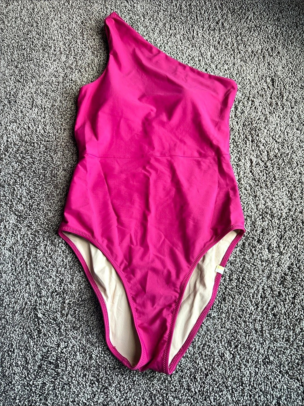 Summersalt The Sidestroke Ruched One-Piece Swimsuit Pink